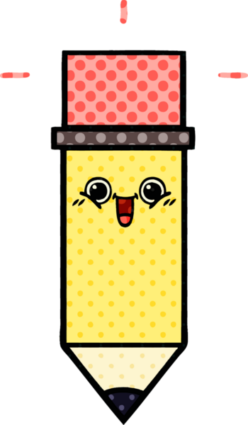 bir insan tarafından çizilmiş bir kalemin karikatürü.