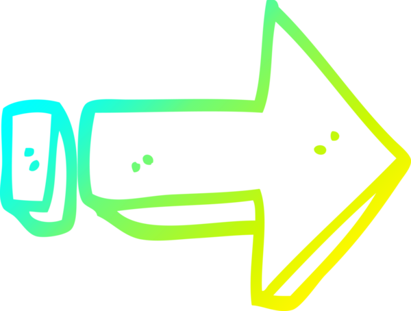 Bir çizgi film okunun insan tarafından çizilmiş soğuk gradyan çizimi.