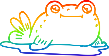 gökkuşağı gradyan çizgisi bir insan tarafından çizilmiş karikatür balığı çizimi