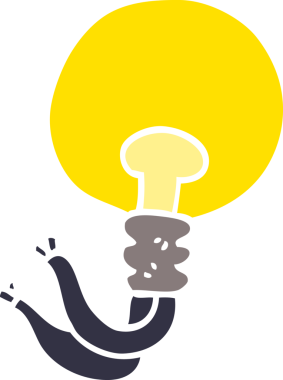 Bir insan tarafından çizilmiş karalama lambası.