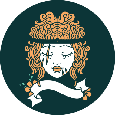 Bir insan tarafından çizilmiş insan barbar karakteri simgesi