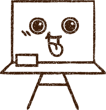 Bir insan tarafından çizilmiş karatahta kömürü