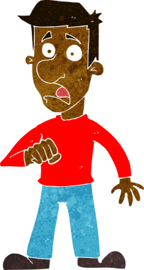 Bir insan tarafından çizilmiş bir karikatür.