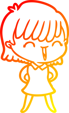 Bir insan tarafından çizilmiş bir karikatür kadın çizimi