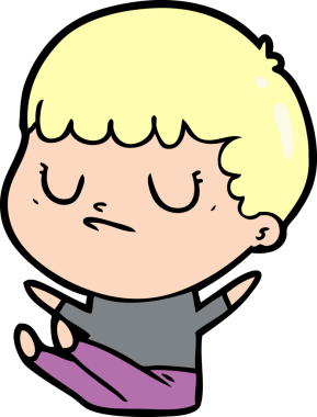 Bir insan tarafından çizilmiş huysuz çocuk çizgi filmi.