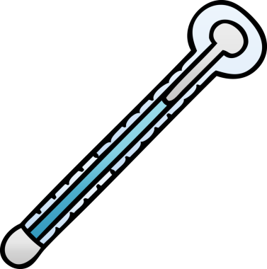 bir insan tarafından çizilen gölgelenmiş garip karikatür termometresi