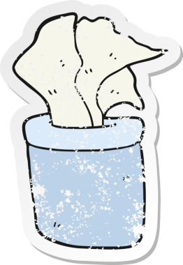 Bir insan tarafından çizilmiş dokuların olduğu bir karikatür kutusunun gerilimli etiketi.