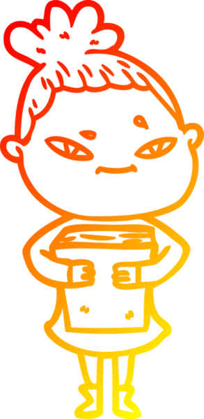 Bir insan tarafından çizilmiş bir karikatür kadın çizimi