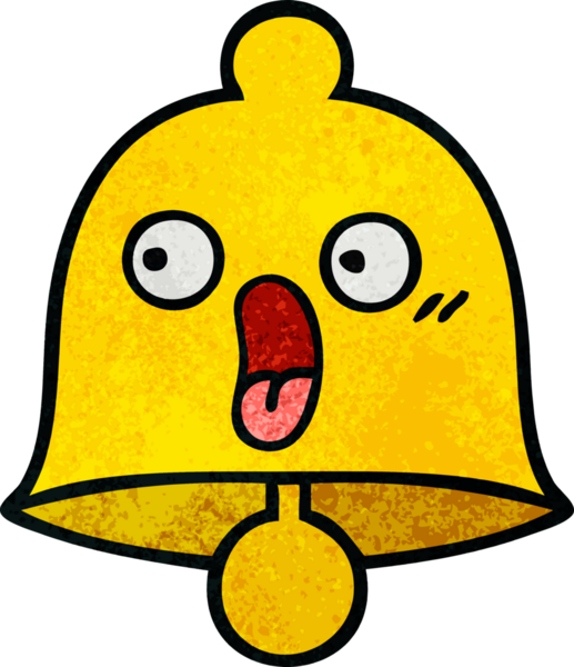 Bir insan tarafından çizilmiş eski grunge desenli bir çan.