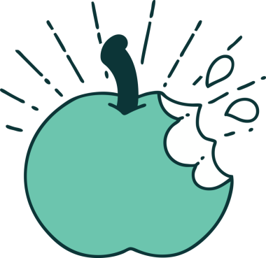 Bir insan tarafından çizilmiş geleneksel bir dövmenin çizimi.