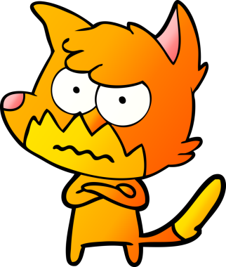 Bir insan tarafından çizilmiş bir tilki.