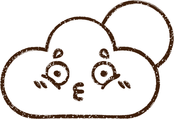 Şaşırmış Bulut Kömürü Bir insan tarafından çizilmiş