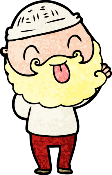 Bir insan tarafından çizilmiş sakallı bir adam.