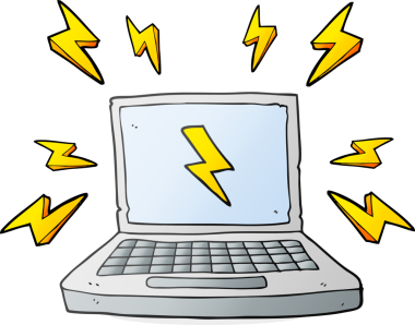 Bir insan tarafından çizilmiş serbest çizim dizüstü bilgisayar