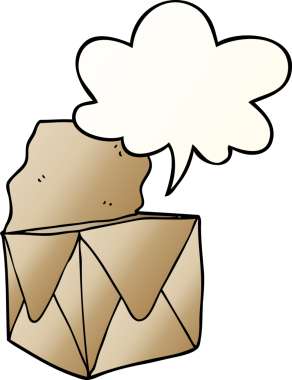 bir insan tarafından çizilmiş düzgün eğimli konuşma baloncuklu çizgi film paketi