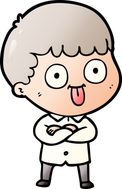 Bir insan tarafından çizilmiş çizgi film adamı.