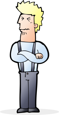 Bir insan tarafından çizilmiş rahatsız bir adam.