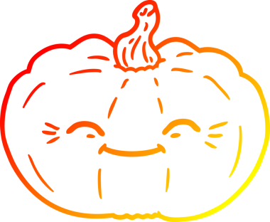 Bir insan tarafından çizilmiş bir çizgi balkabağı çizimi