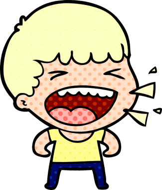 Bir insan tarafından çizilmiş gülen adam.