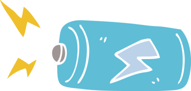 Bir insan tarafından çizilmiş karalama bataryası.