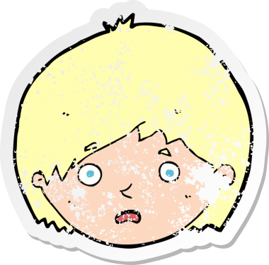 Bir insan tarafından çizilmiş mutsuz bir çocuk çizgi filminin gerilimli yapıştırması.