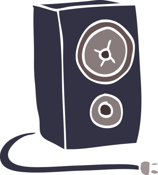 Bir insan tarafından çizilmiş bir hoparlör karalaması.