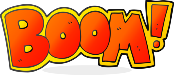 Bir insan tarafından çizilmiş serbest çizim çizgi film patlama sembolü