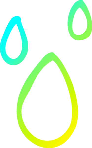 Bir insan tarafından çizilen karikatür çiziminin soğuk gradyan çizgisi.