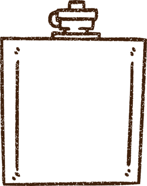 Bir insan tarafından çizilmiş Kalça Şişesi Kömürü Çizimi