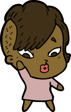 Bir insan tarafından çizilmiş bir karikatür.