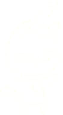 Bir insan tarafından çizilen Noel Kedisi Tebeşiri