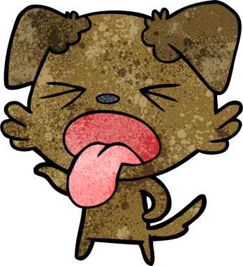 Bir insan tarafından çizilmiş iğrenç bir çizgi film.