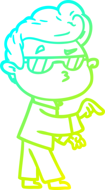 Bir insan tarafından çizilmiş karikatür karikatürü.