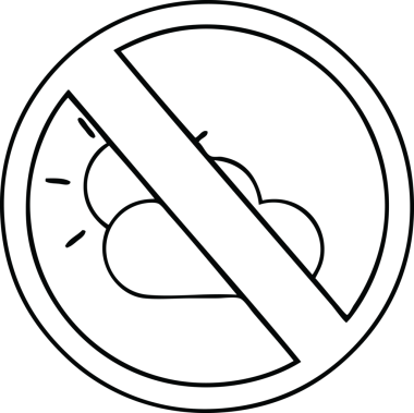 Bir insan tarafından çizilmiş hava uyarısı çizgi çizimi