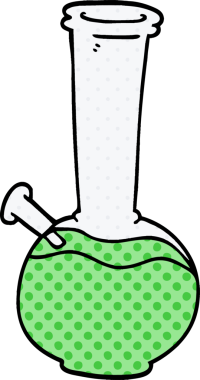 Bir insan tarafından çizilmiş karikatür nargilesi.