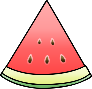 bir insan tarafından çizilmiş gölgeli karpuz karpuzu.