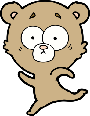 Bir insan tarafından çizilmiş bir çizgi film karakteri.