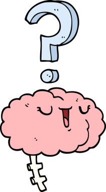 bir insan tarafından çizilmiş garip bir beyin.