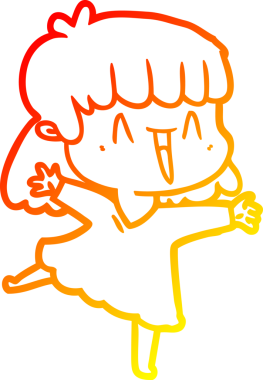 Bir insan tarafından çizilmiş bir karikatür kadın çizimi