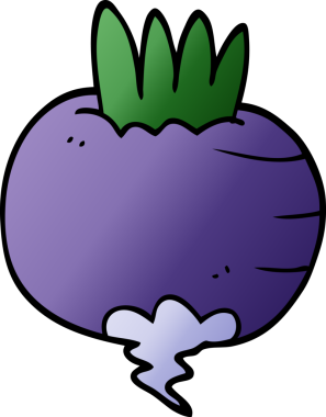 Bir insan tarafından çizilmiş karalama şalgam.