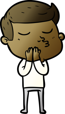 Bir insan tarafından çizilmiş karikatür mankeni adam.