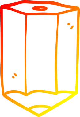 Bir insan tarafından çizilmiş karikatür renkli bir kalemin sıcak çizgi çizimi