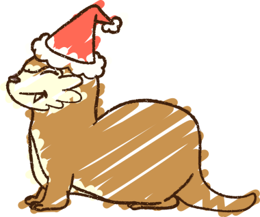 Bir insan tarafından çizilen Şenlikli Su Samuru Tebeşiri