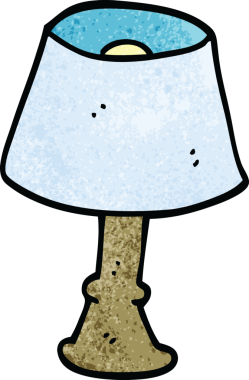 bir insan tarafından çizilmiş karalama normal bir lamba