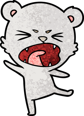 Bir insan tarafından çizilmiş bir çizgi film karakteri.