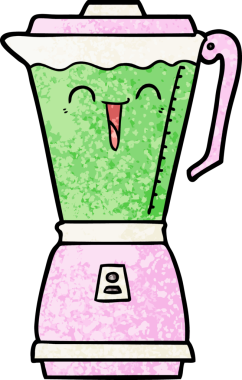 bir insan tarafından çizilmiş karikatür yemek işlemcisi