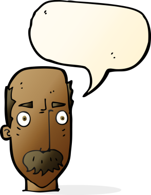 Bir insan tarafından çizilen konuşma baloncuğuyla yaşlı bir adamı sinirlendiren çizgi film.