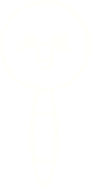 Bir insan tarafından çizilen Büyüteç Tebeşir Çizimi