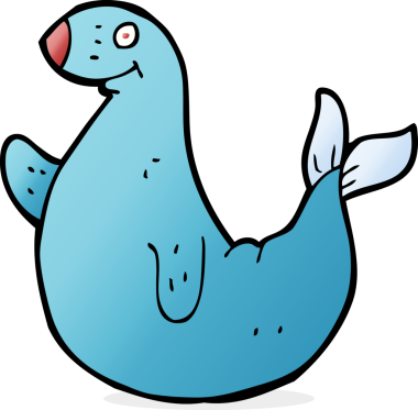 Bir insan tarafından çizilmiş karikatür mührü