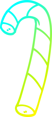 Bir insan tarafından çizilmiş pembe baston şekerlerin soğuk gradyan çizimi